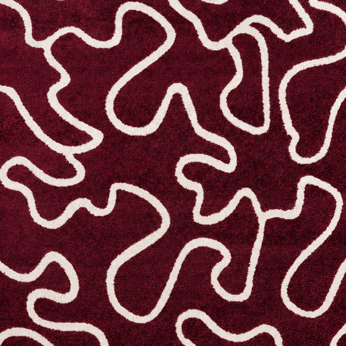 Tapis salon, motif abstrait en relief, graphique et tendance — vue 4