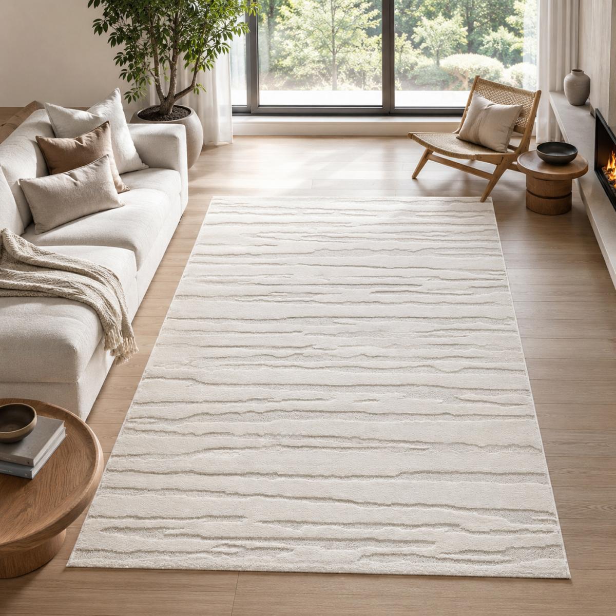 Tapis salon et chambre tissé motif simple LYN9 CERVAG — vue 3