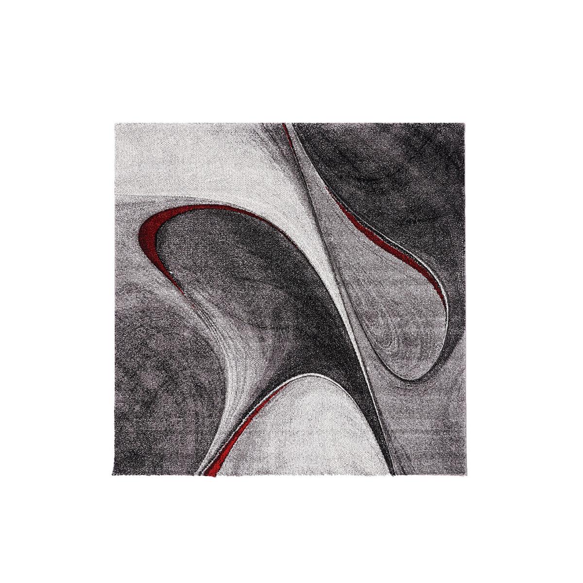 Tapis carré motif géométrique MADILA C