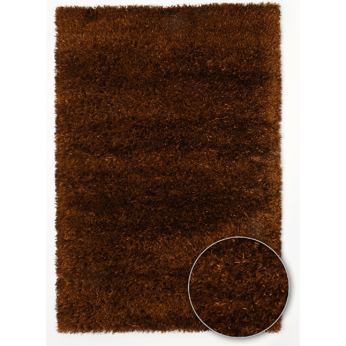 Tapis longs poils shaggy fait main motif uni MELANGE — vue 5