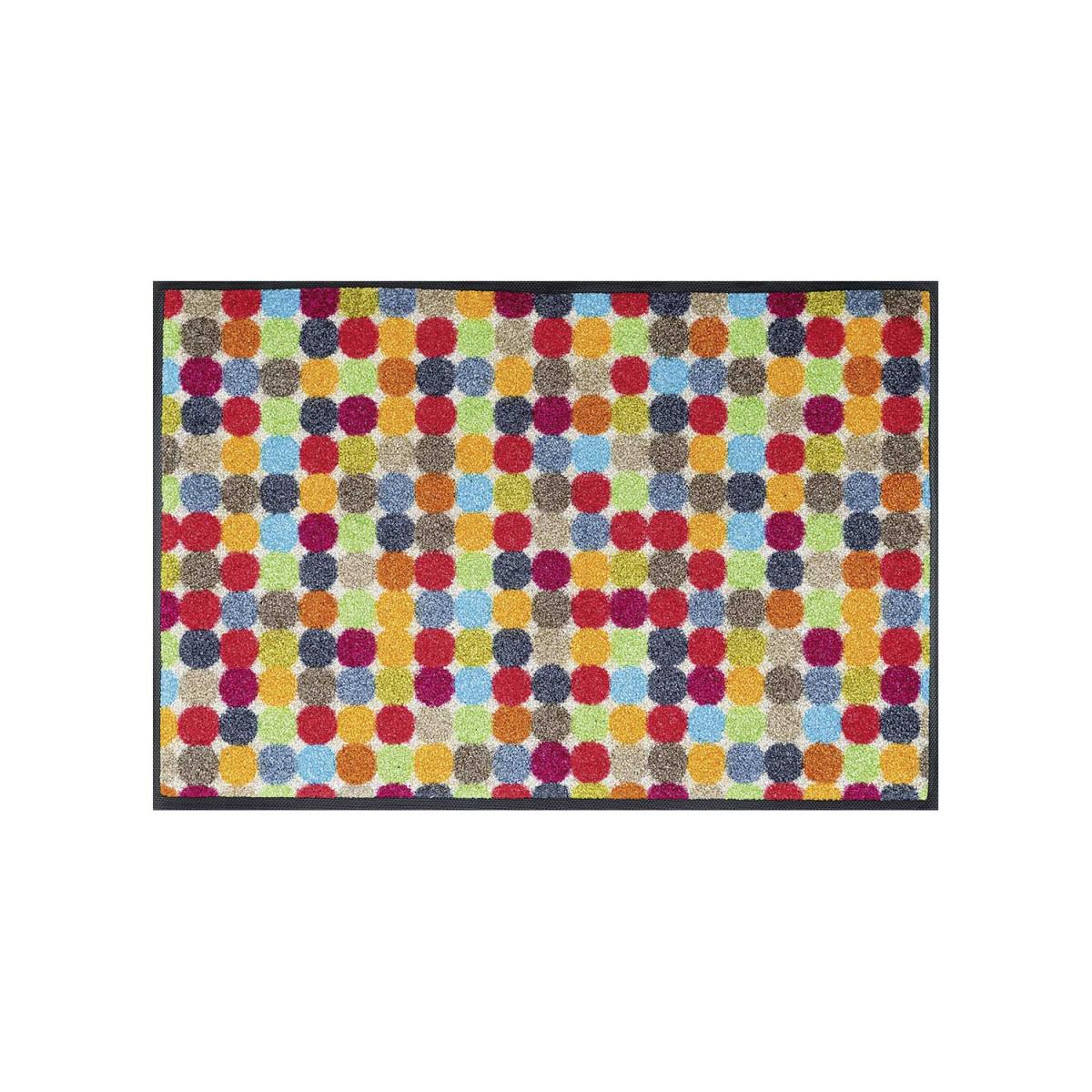 Paillasson tissé motif géométrique MIKADOTS