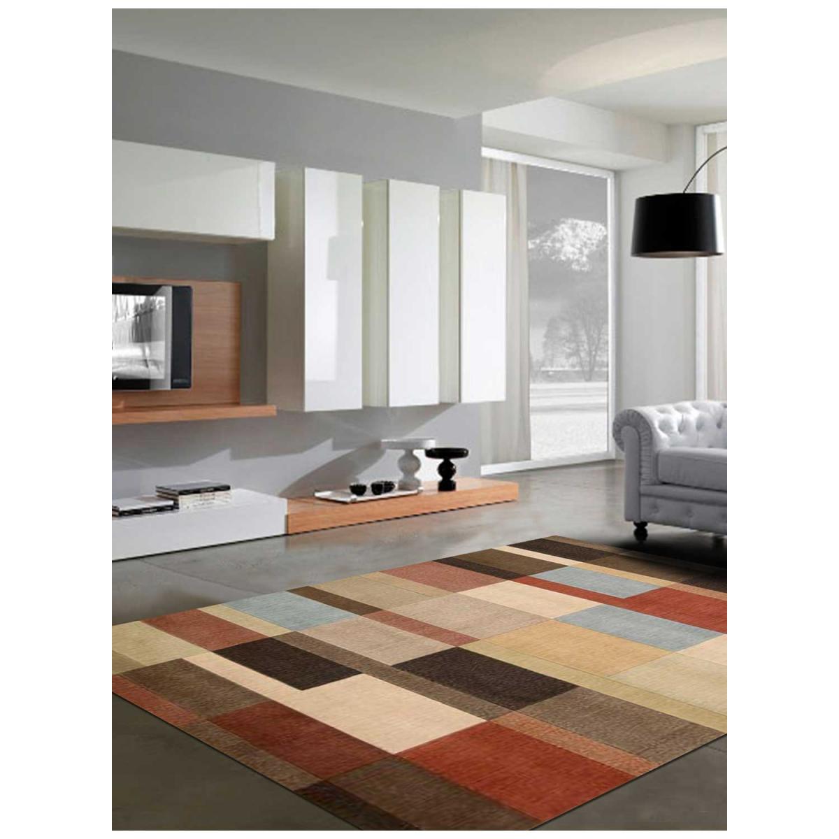 Tapis salon et chambre tissé motif seventies PADRIAN — vue 6