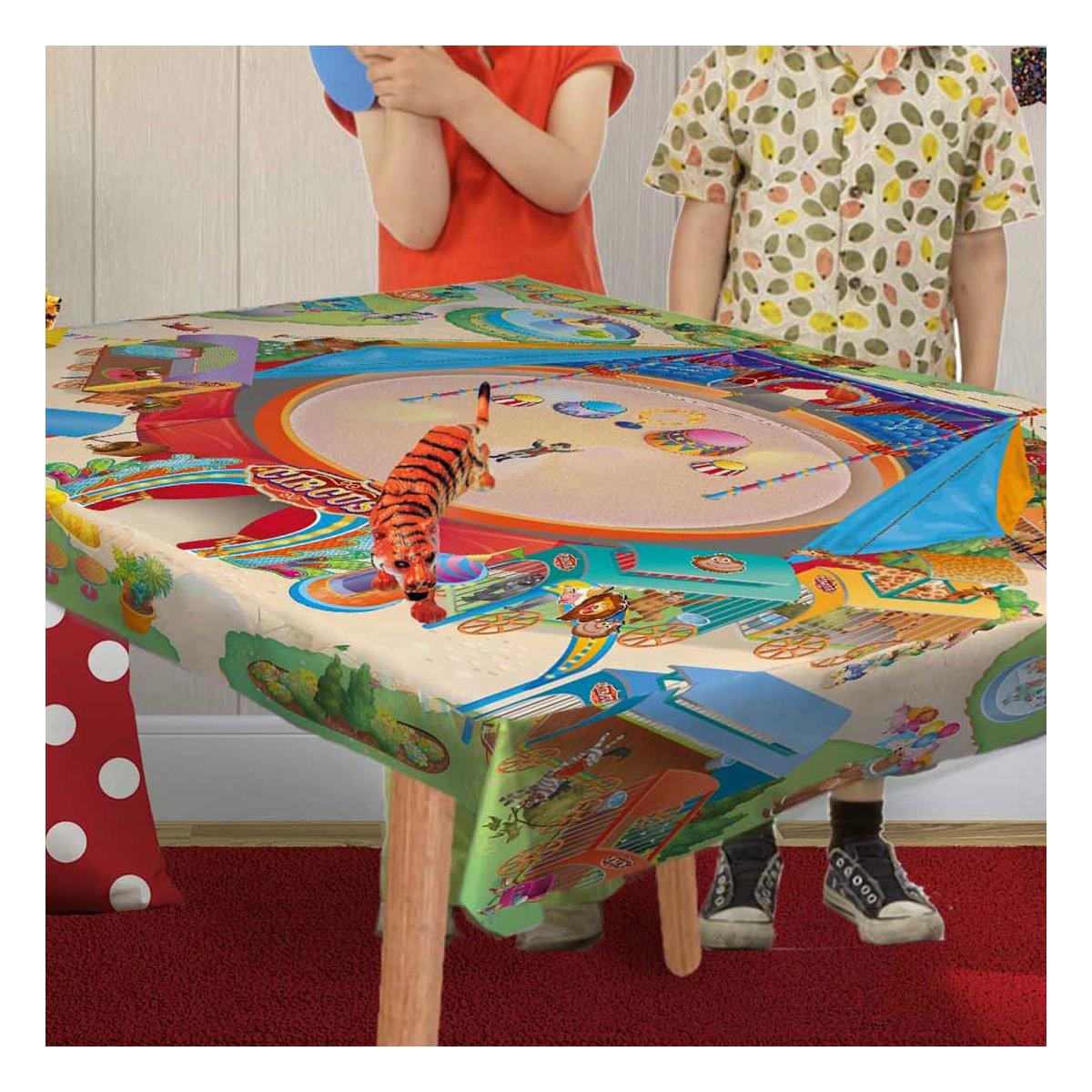 Tapis enfant tissé NAPPE CIRQUE — vue 3