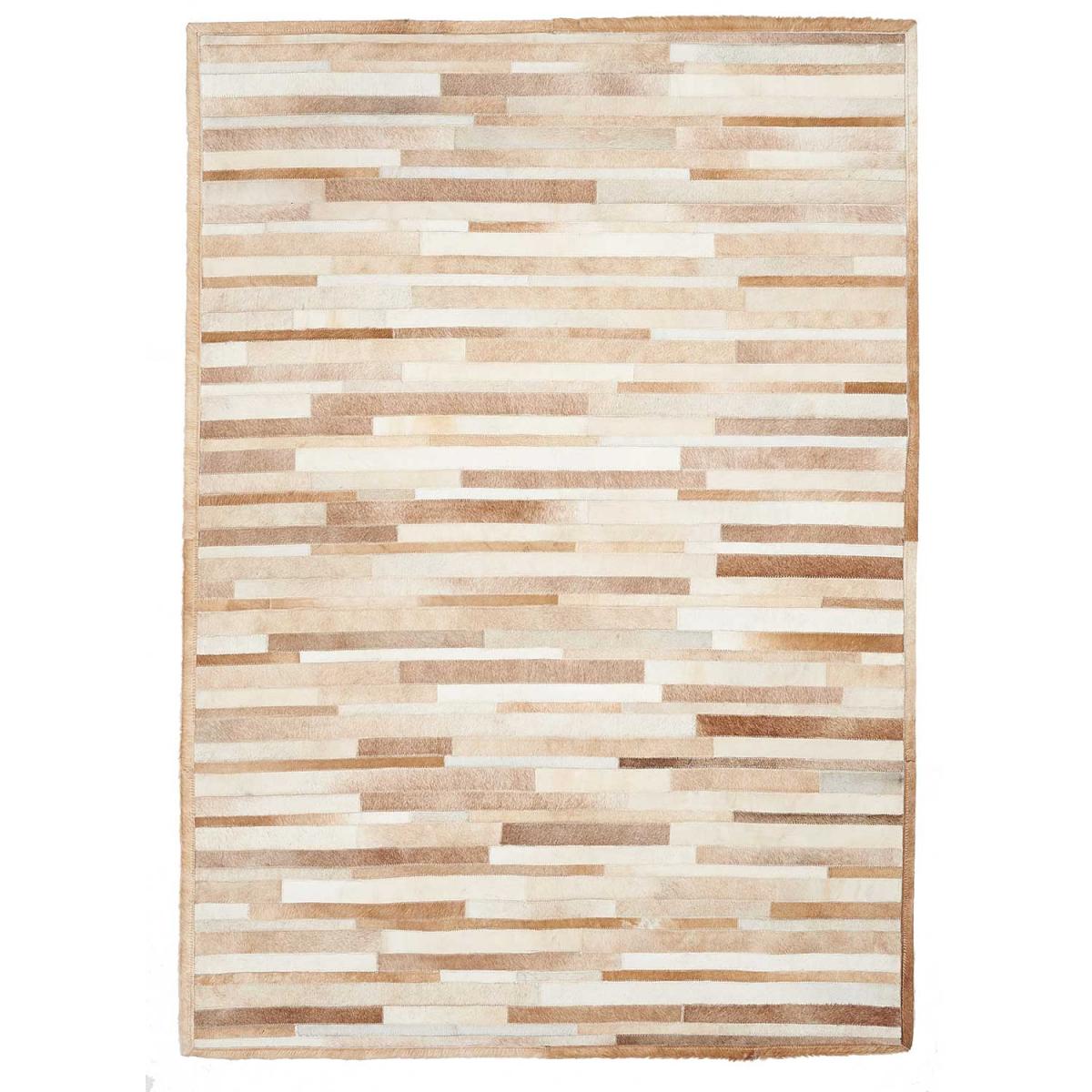 Tapis peau de vache NATAL, kilim fait main