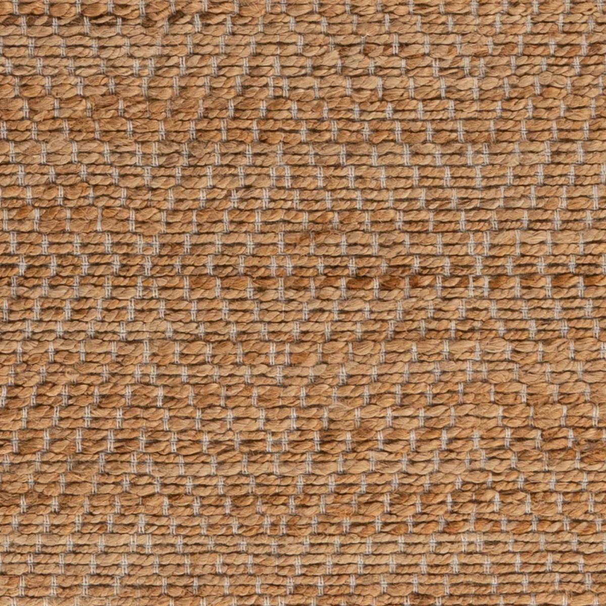 Tapis salon rond, fait main en jute — vue 4