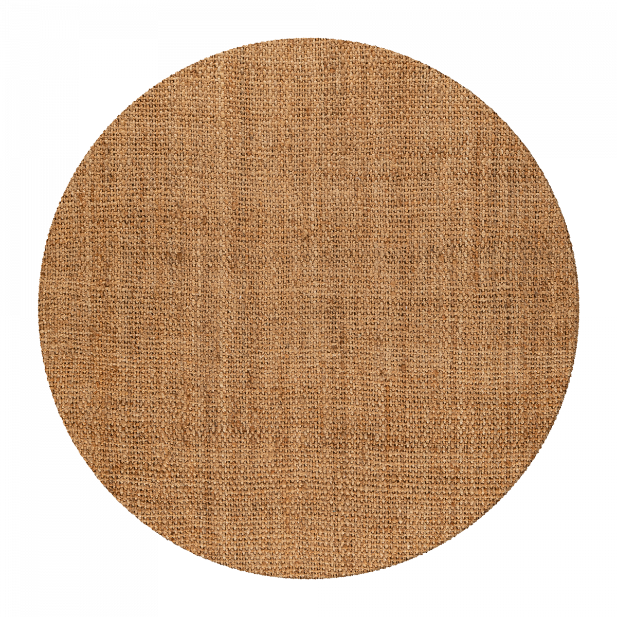 Tapis salon rond, fait main en jute