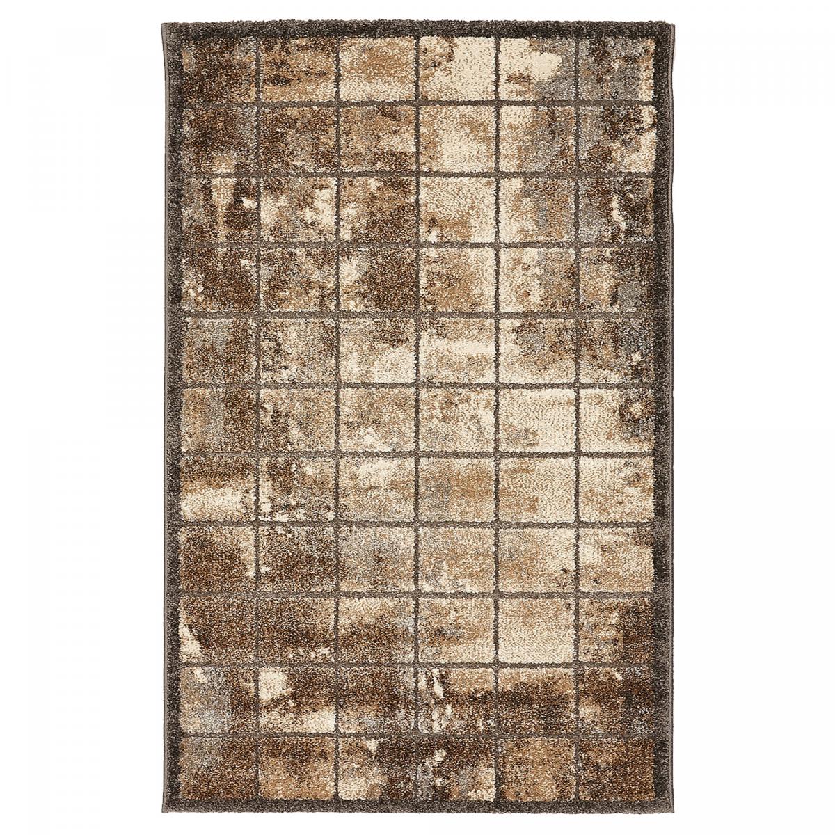 Tapis chambre tissé motif géométrique NATACT 1