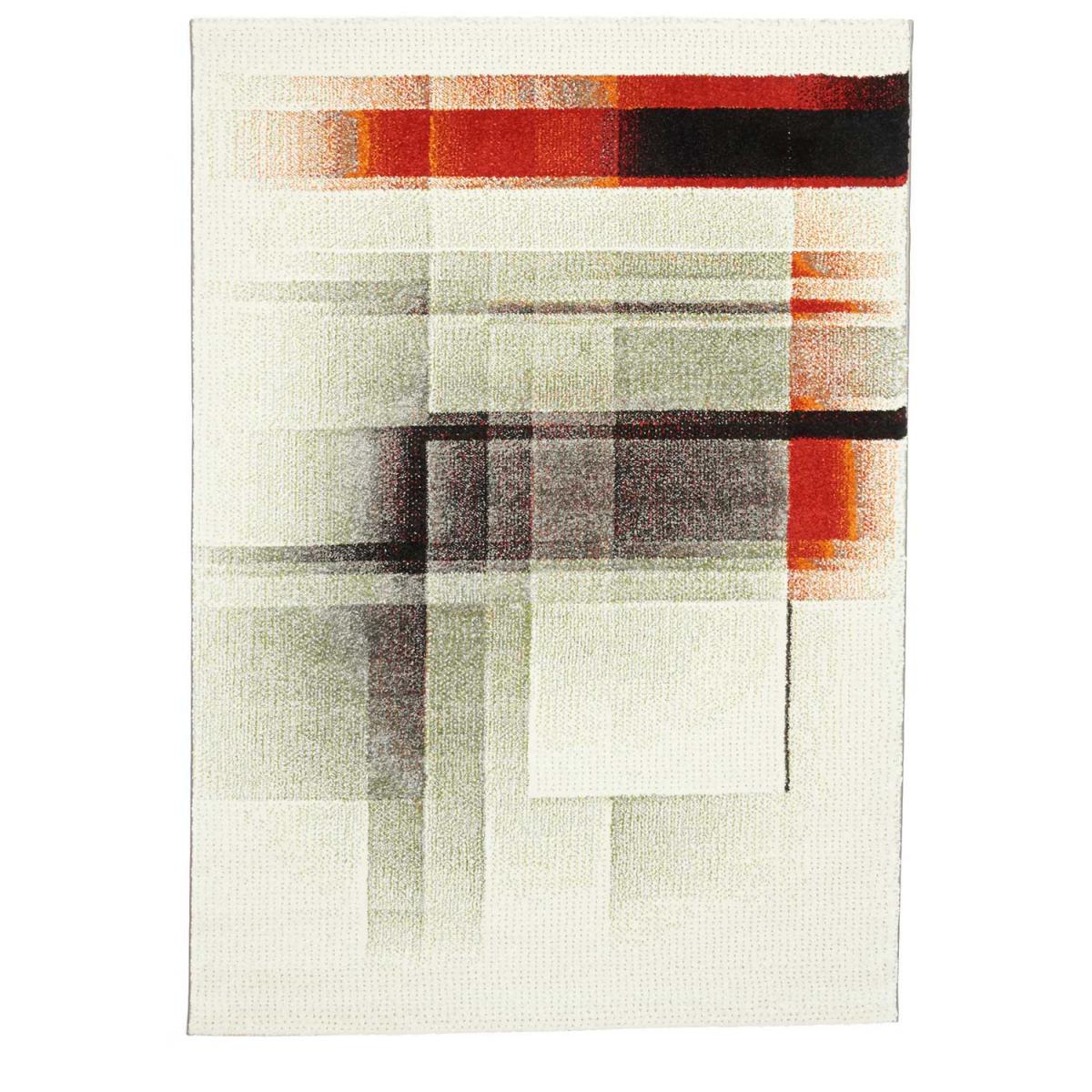 Tapis chambre tissé motif géométrique LYN8 NORAMI