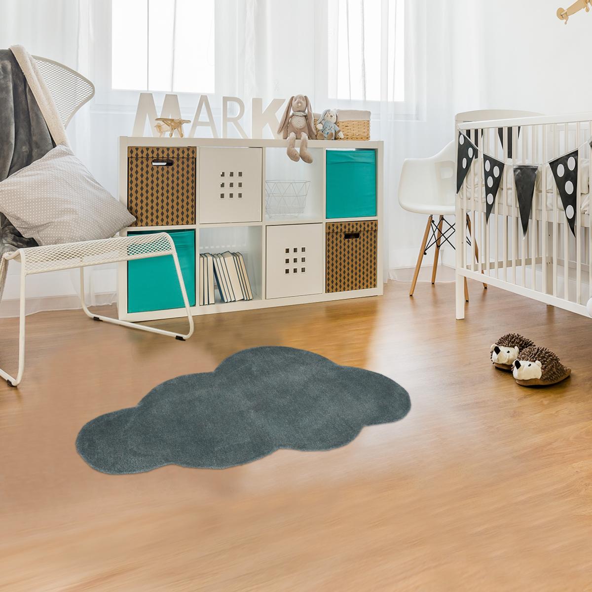 Tapis enfant fait main en coton NUAGE 1 — vue 3