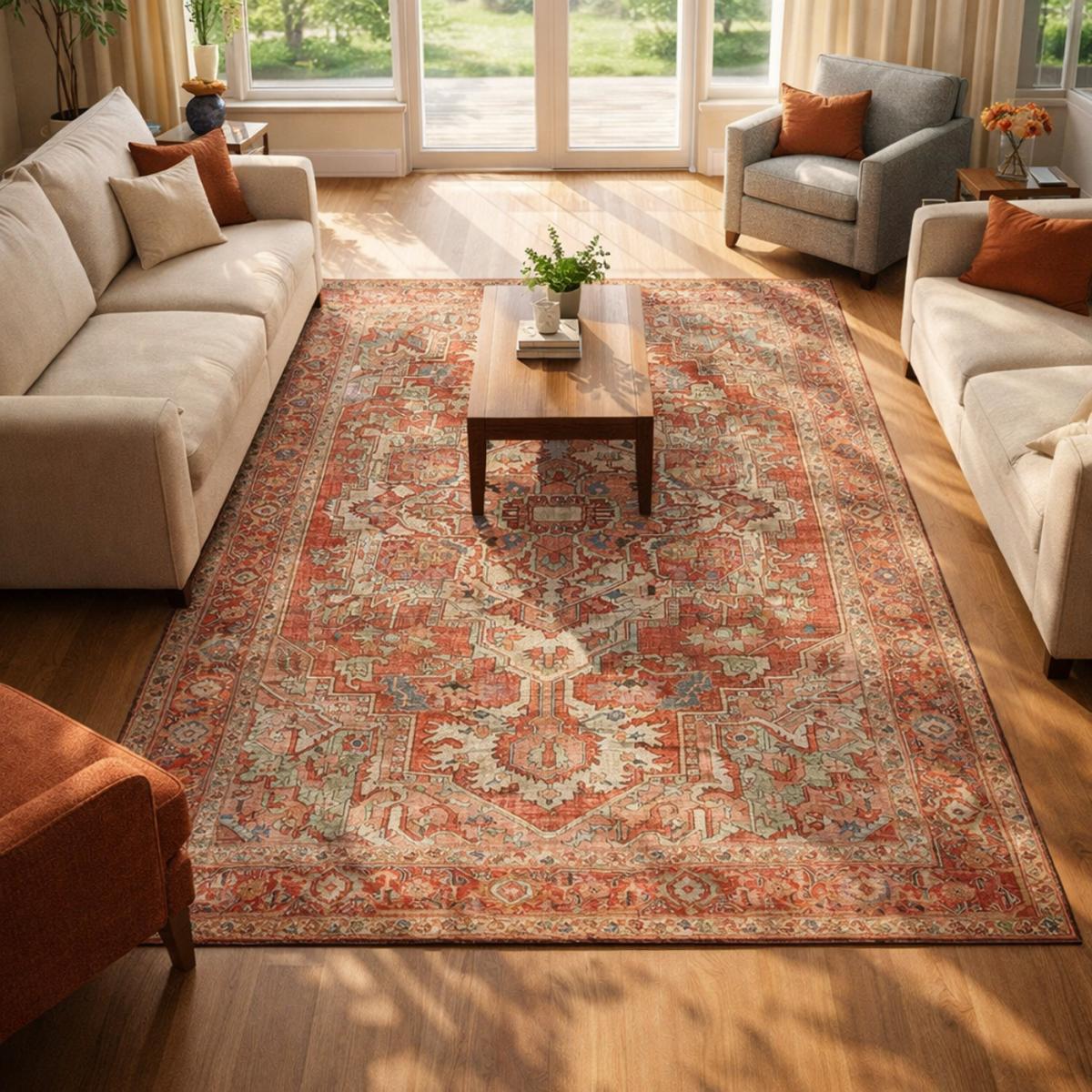 Tapis salon ONATA 3 en polyester doux et soyeux — vue 4
