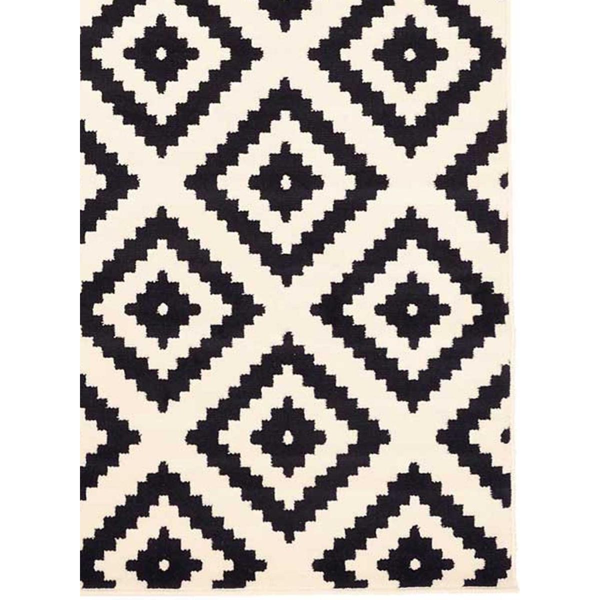 Tapis salon et chambre tissé motif géométrique ORMA — vue 4