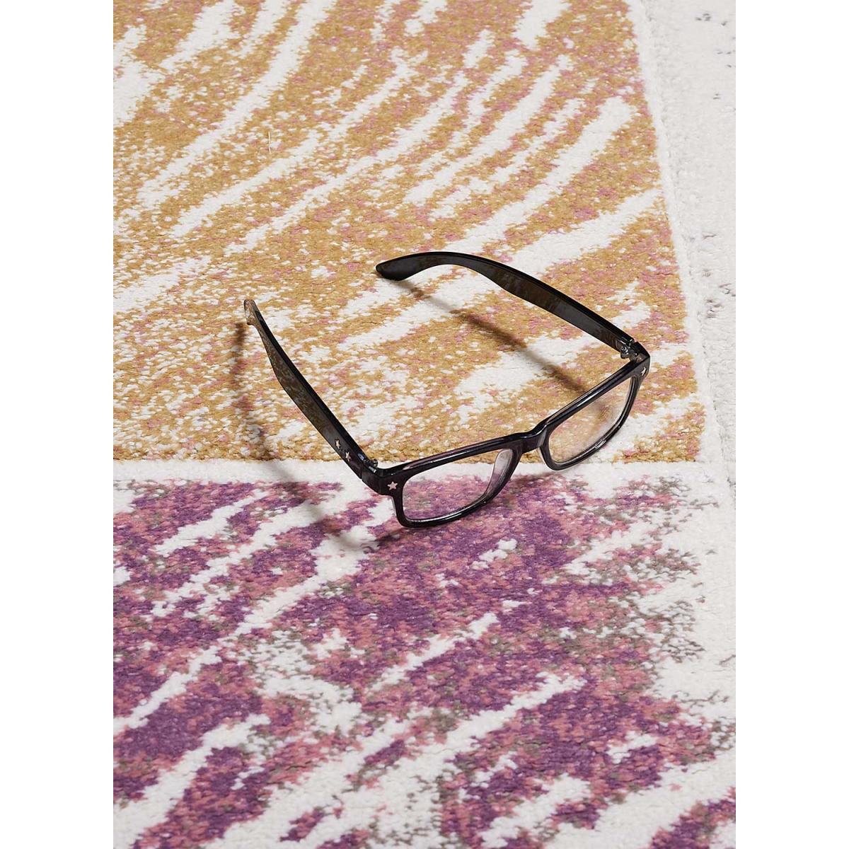 Tapis chambre tissé motif géométrique PASTY — vue 4