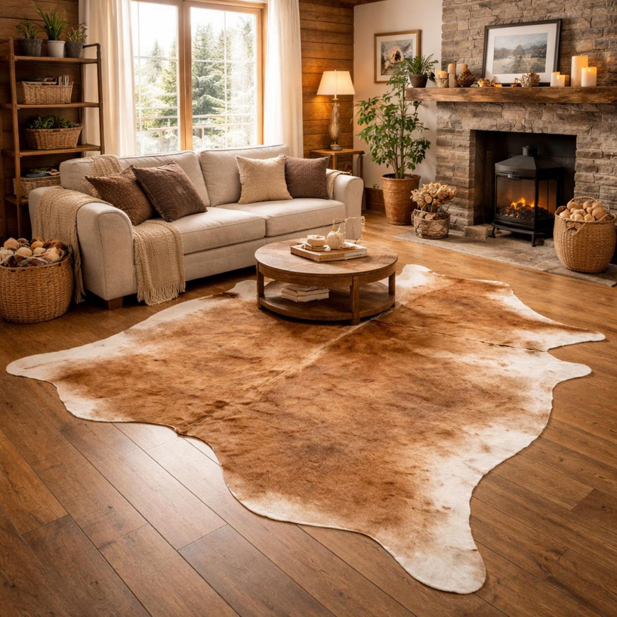 Tapis peau de vache kilm fait à la main — vue 3