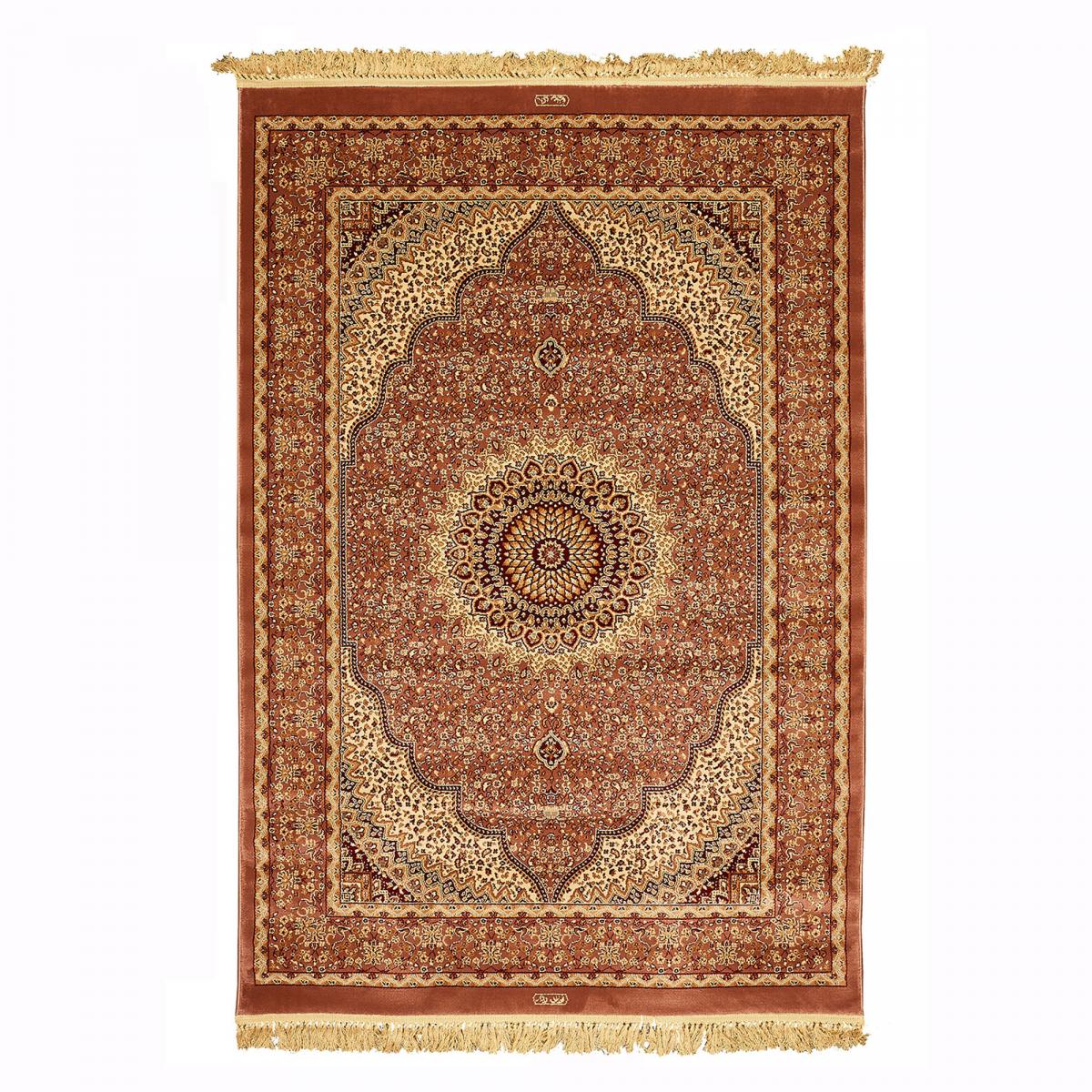 Tapis oriental tissé motif ancestral PEMBE