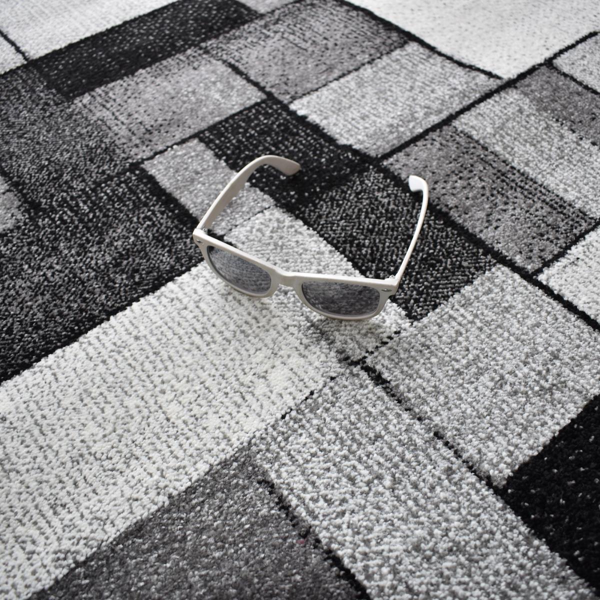 Tapis entrée tissé motif géométrique LYN8 BELO 13 — vue 6