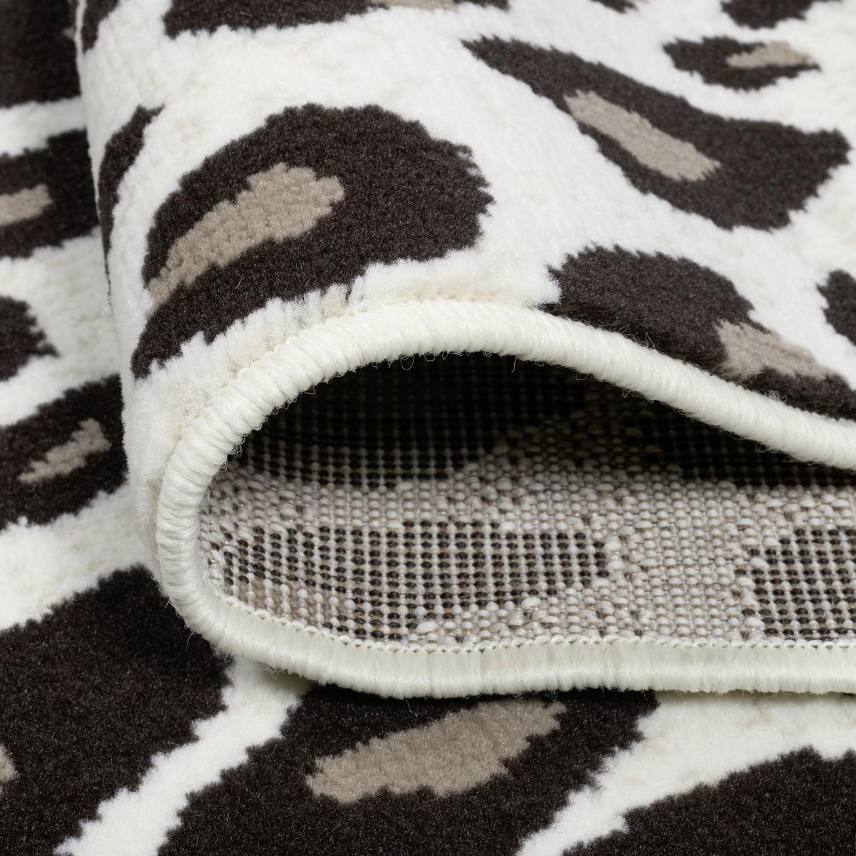 Tapis couloir LYN1 LEOPARD Beige et marron motif félin tacheté — vue 4