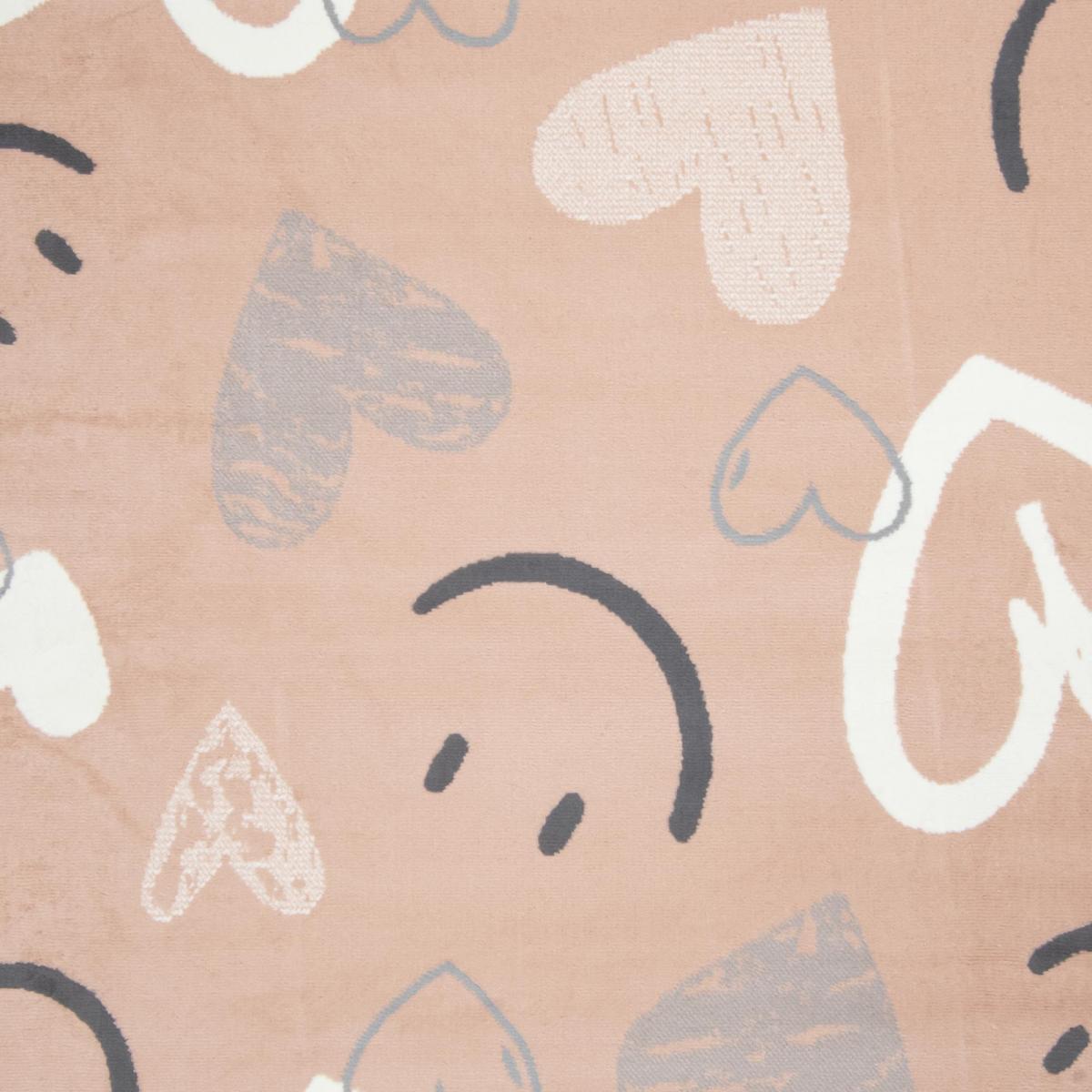 Tapis enfant motif cœurs et smileys, design ludique et joyeux — vue 5