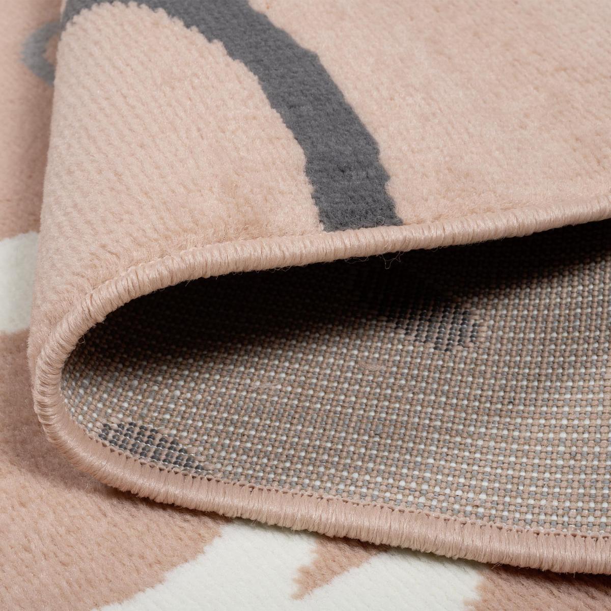 Tapis enfant motif cœurs et smileys, design ludique et joyeux — vue 4