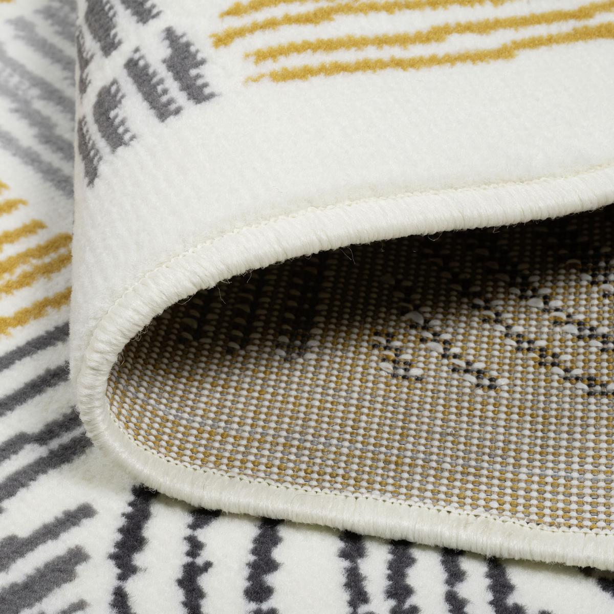 Tapis salon LYN1 ETNI, motif géométrique graphique, moderne — vue 4