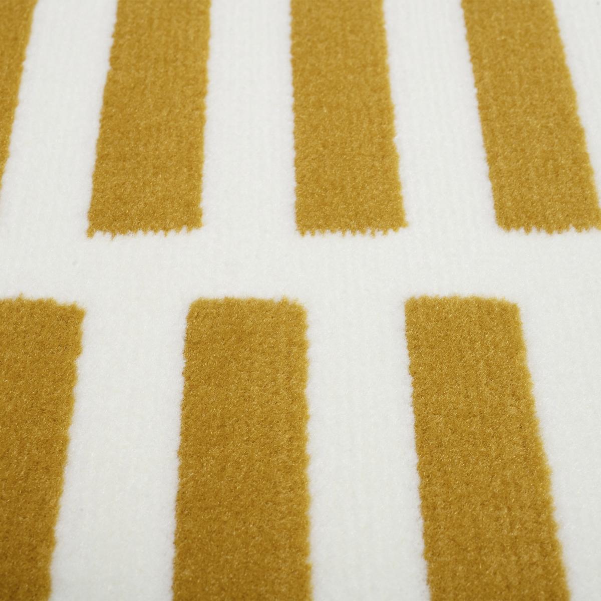 Tapis tissé rayures horizontales, Motif graphique épuré, LYN1 NAT — vue 5
