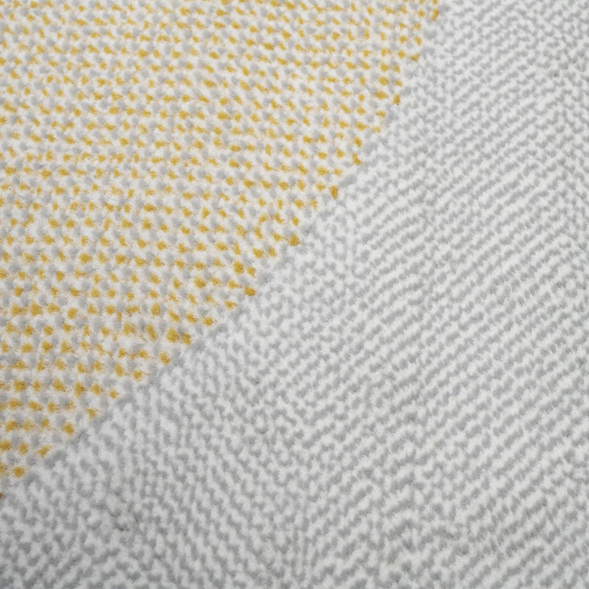 Tapis salon et chambre tissé motif rétro-vintage LYN49 COURBLA — vue 6