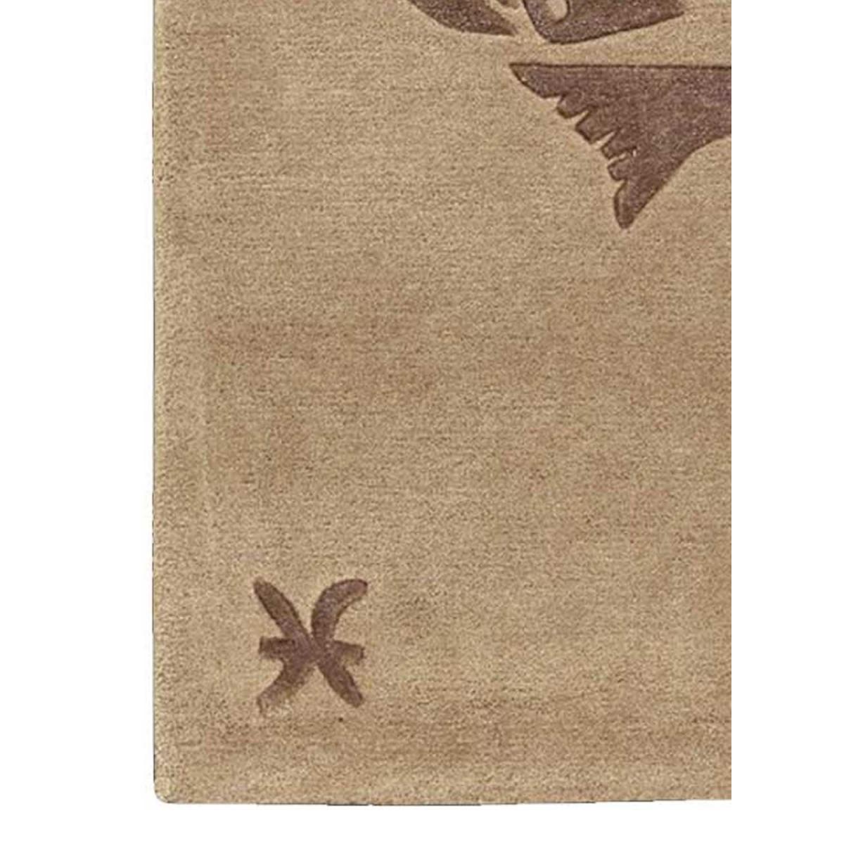 Tapis salon et chambre fait main en laine motif géométrique PISCES — vue 3