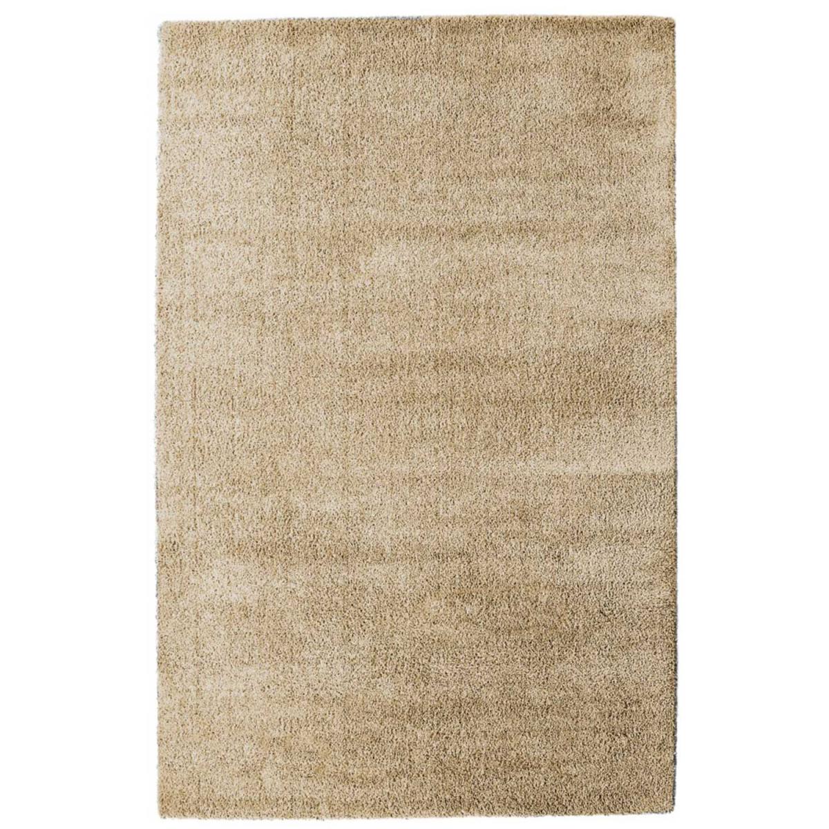 Tapis longs poils shaggy tissé motif uni SITOUCH