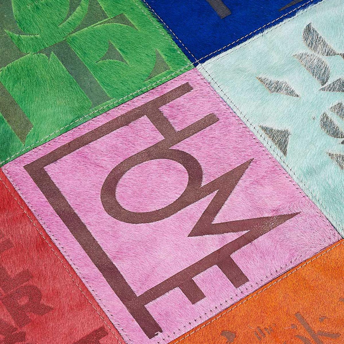 Tapis peau de vache POP R&L, kilim fait main — vue 5