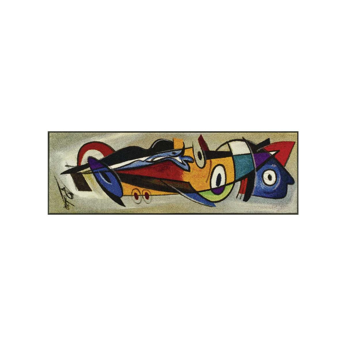 Paillasson tissé motif abstrait POSIOW