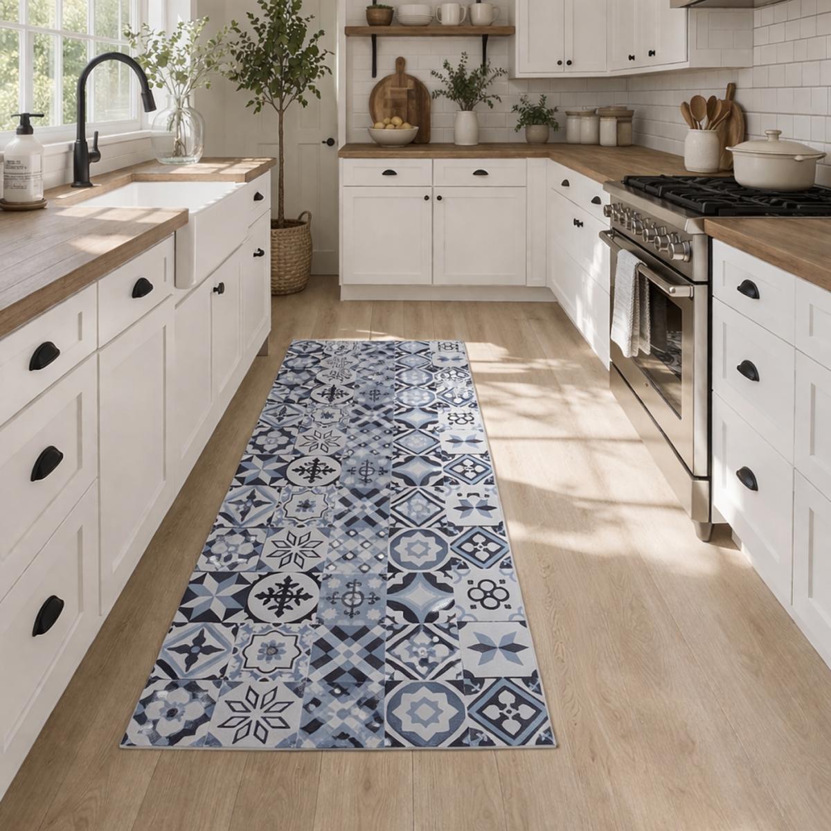 Tapis de cuisine en PVC motif géométrique PKIT — vue 3