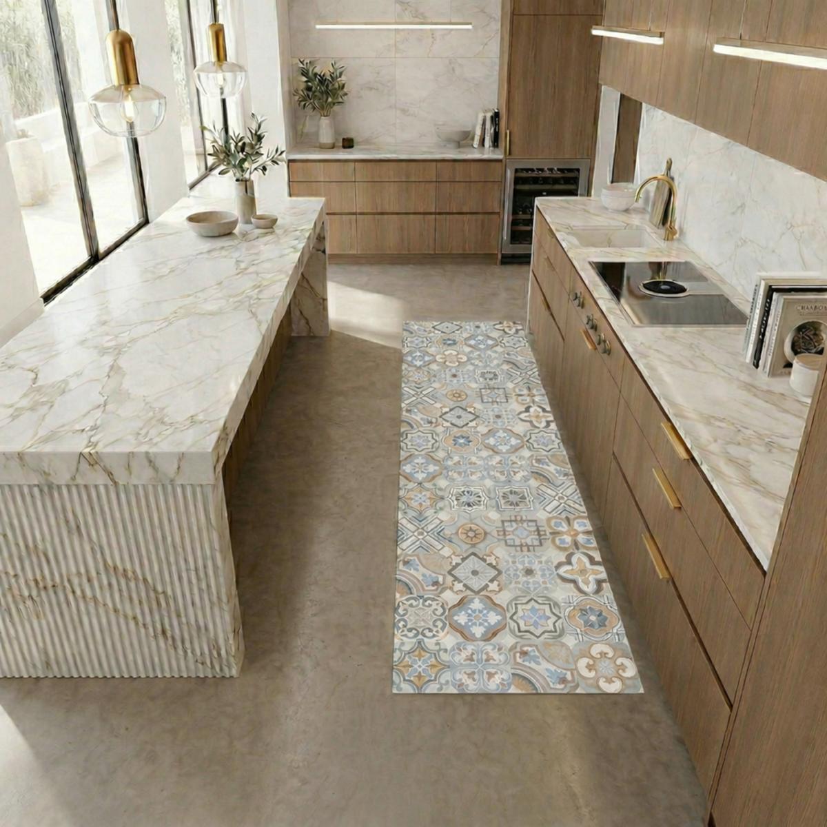 Tapis de cuisine en PVC motif géométrique PKIT — vue 3
