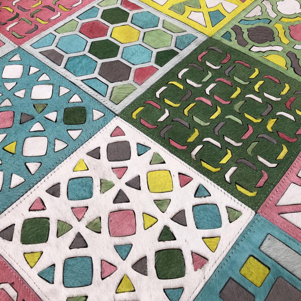 Tapis peau de vache kilm fait à la main — vue 6