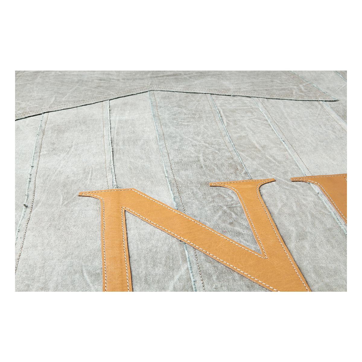 Tapis salon et chambre fait main motif fresque NEW YORK A — vue 4