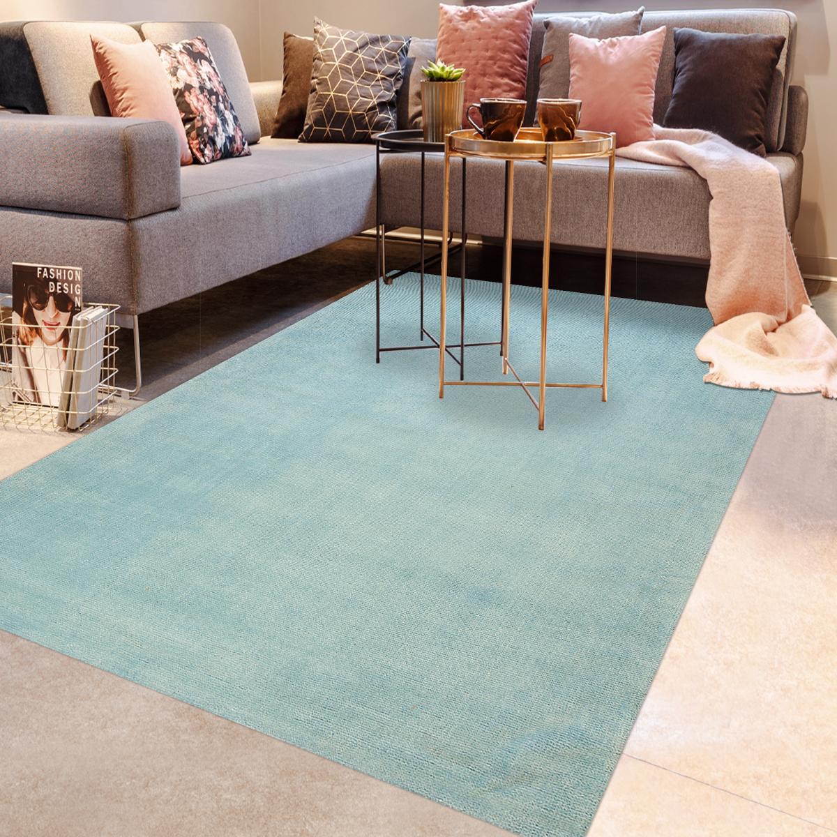 Tapis salon et chambre fait main motif uni DOLCE — vue 3