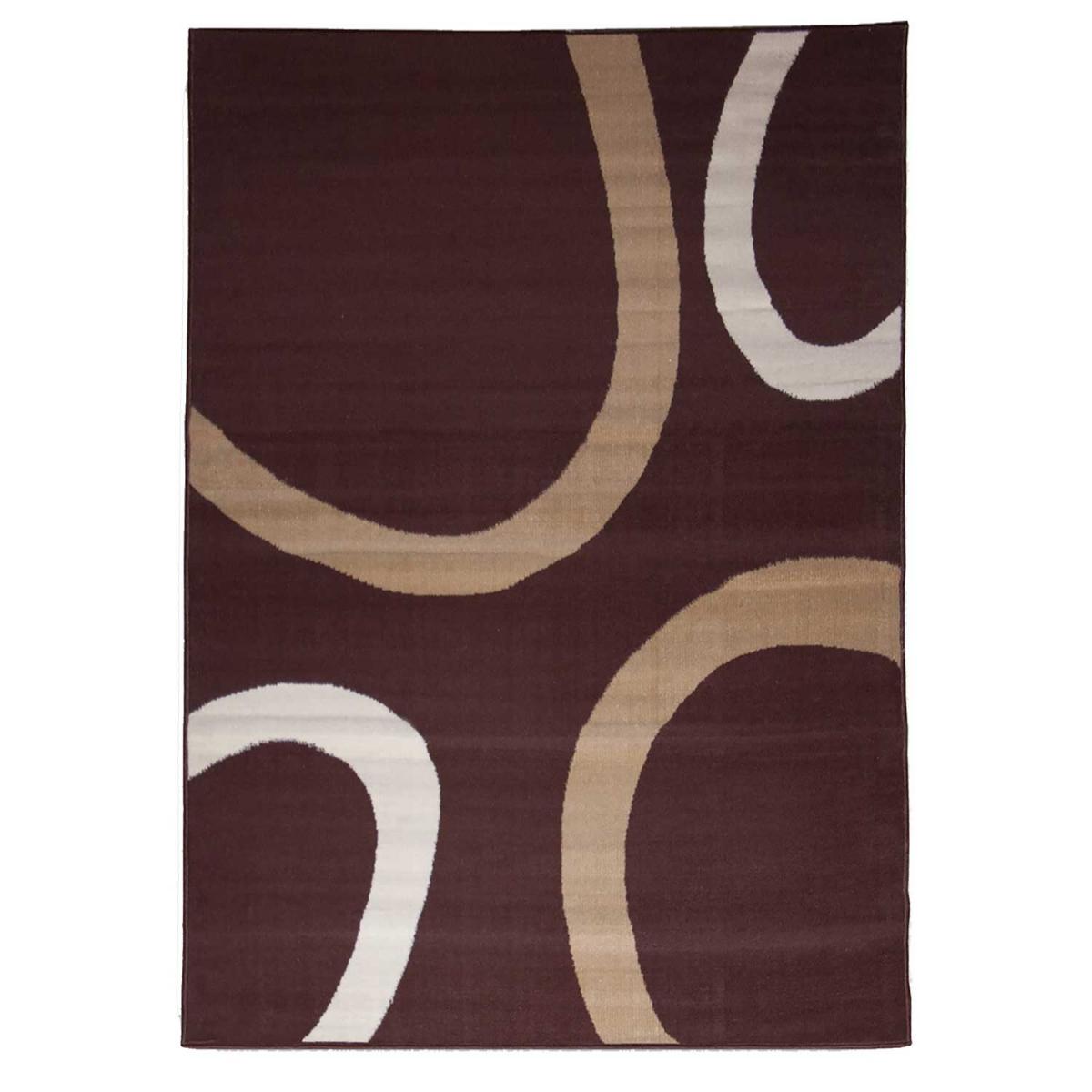 Tapis chambre tissé motif rond LYN1 TEMPO