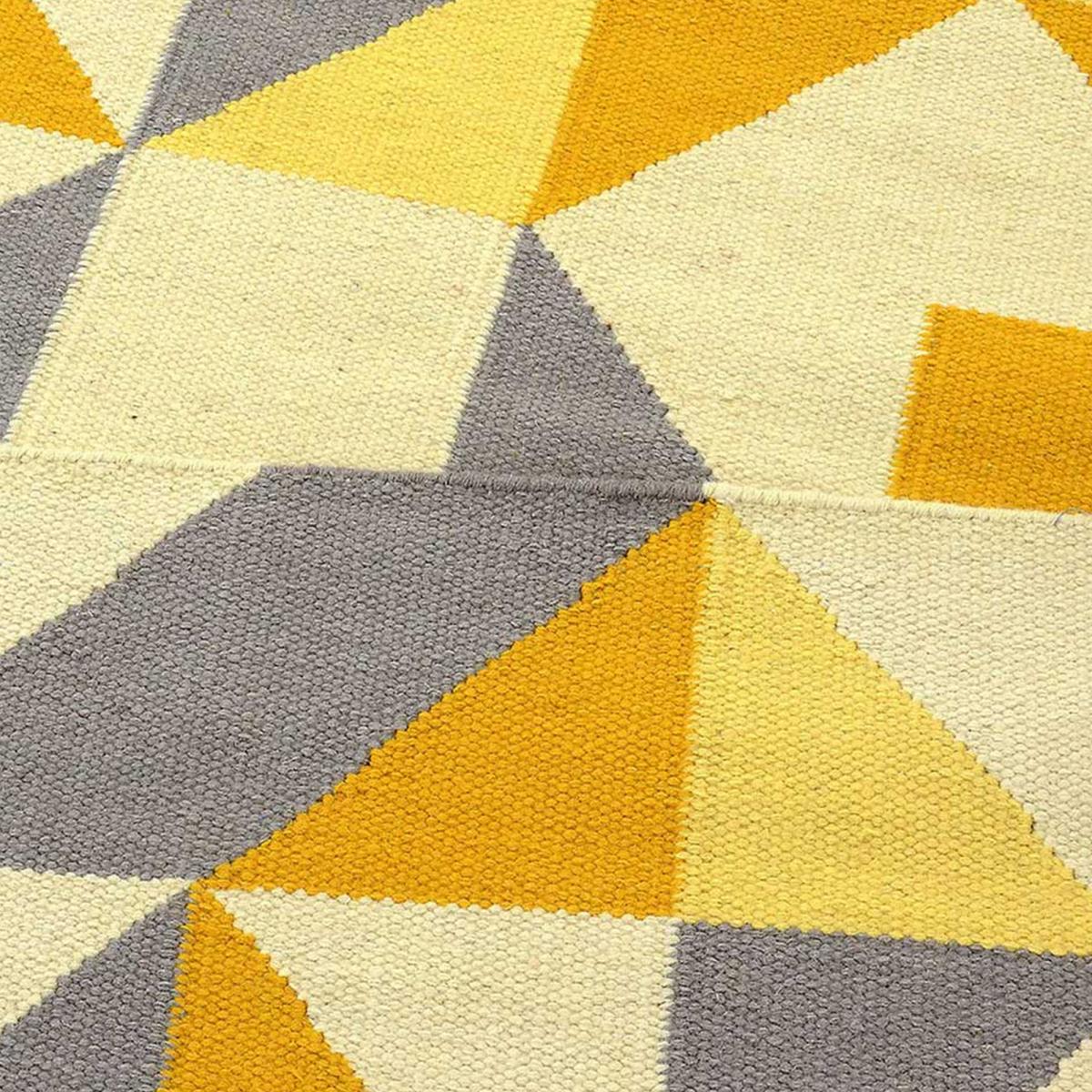 Tapis kilim LYN12 SCANDIN, fait main en laine motif géométrique — vue 4