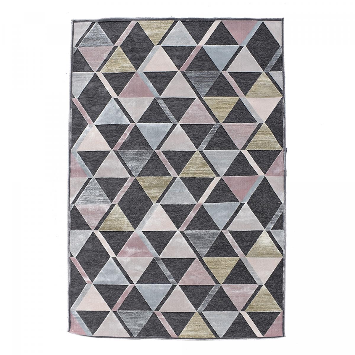 Tapis salon et chambre tissé en viscose motif scandinave SCANDSTYLE