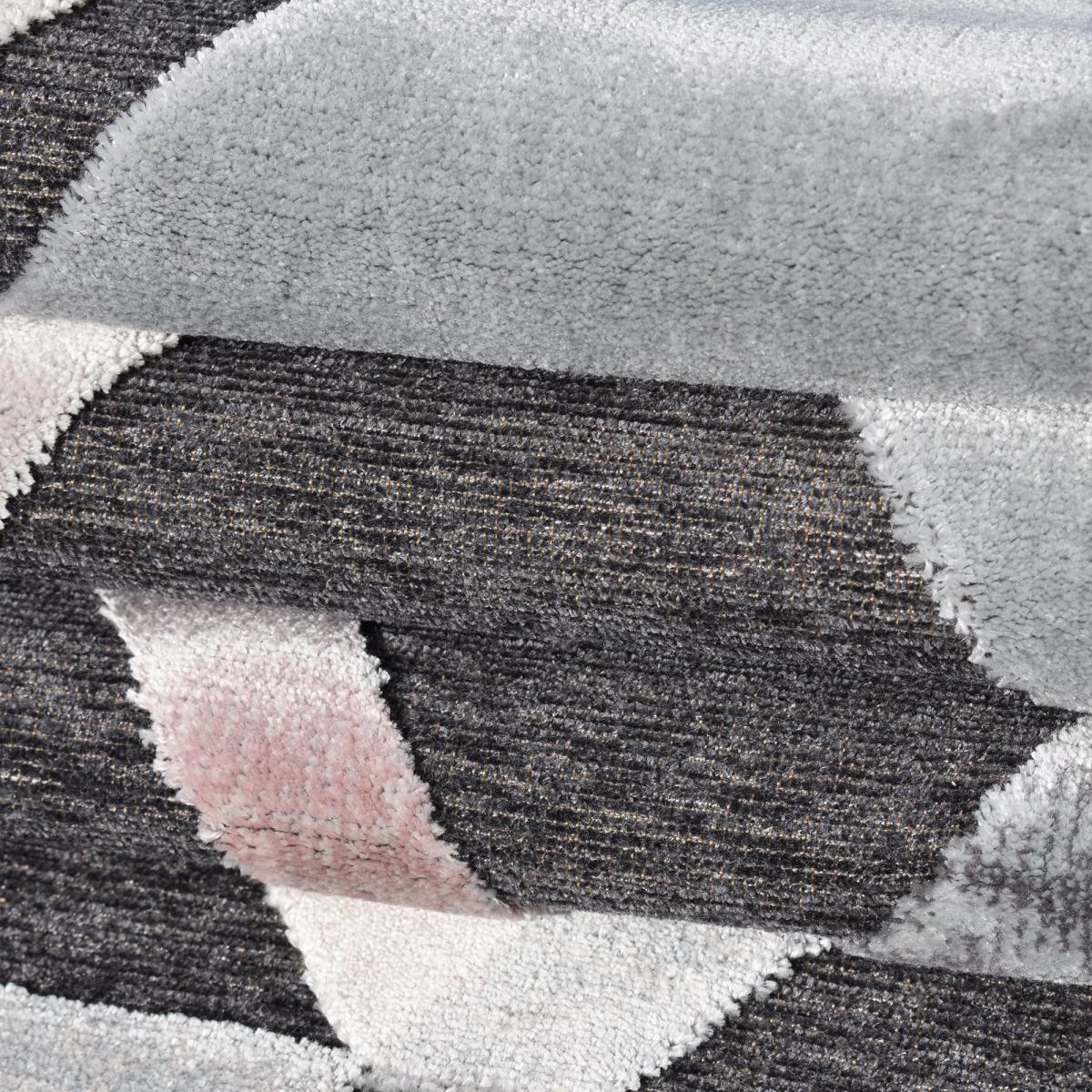 Tapis salon et chambre tissé en viscose motif scandinave SCANDSTYLE — vue 6