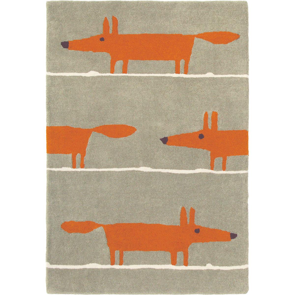 Tapis enfant FOX en laine Fait main