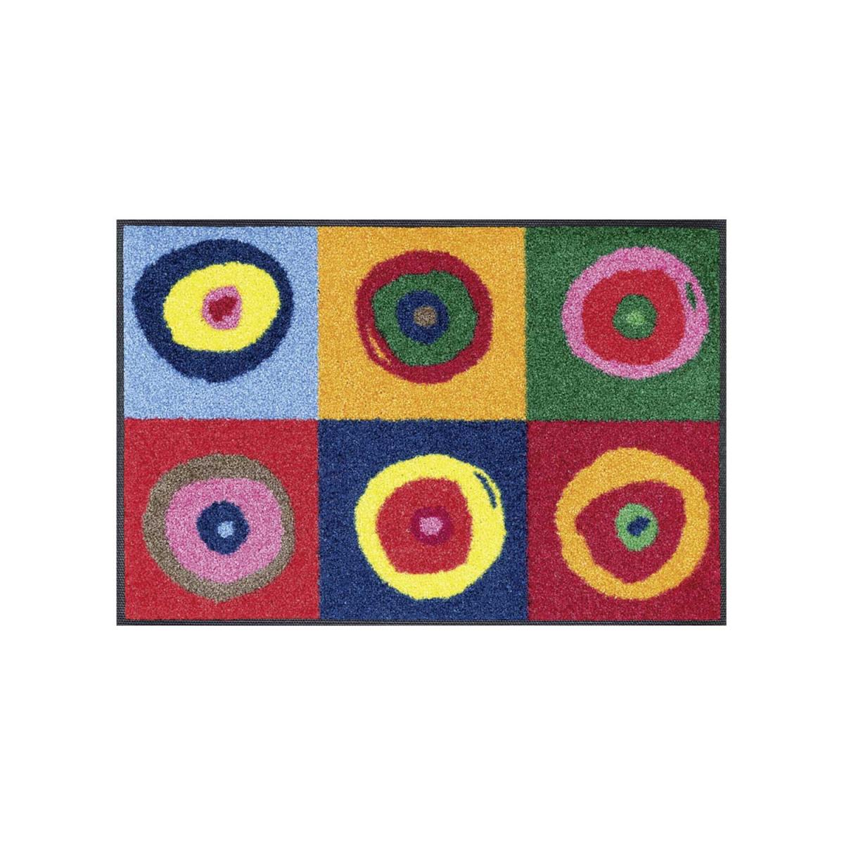 Tapis salon et chambre tissé motif rond SERGETE — vue 6