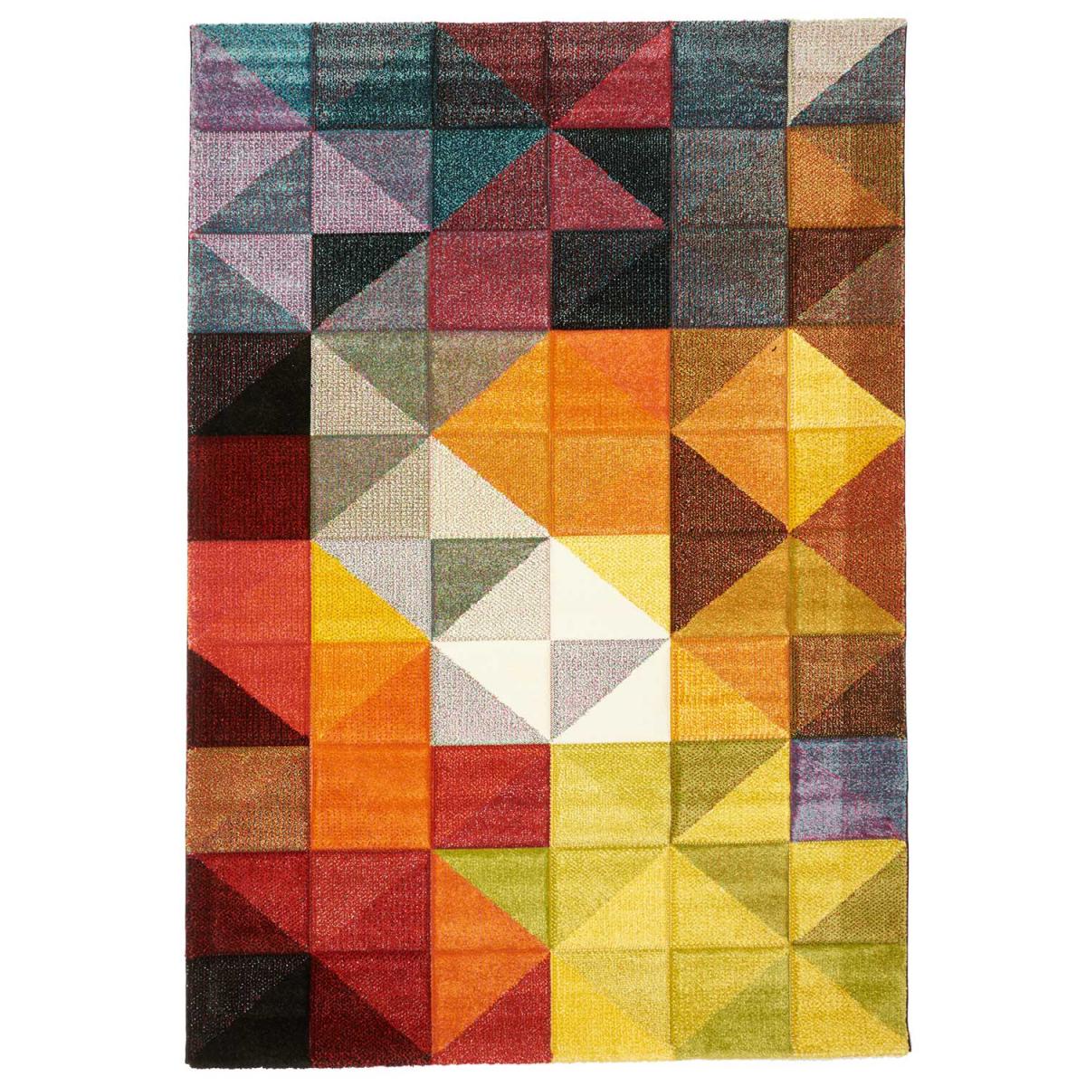 Tapis salon et chambre tissé motif uni SESSOM