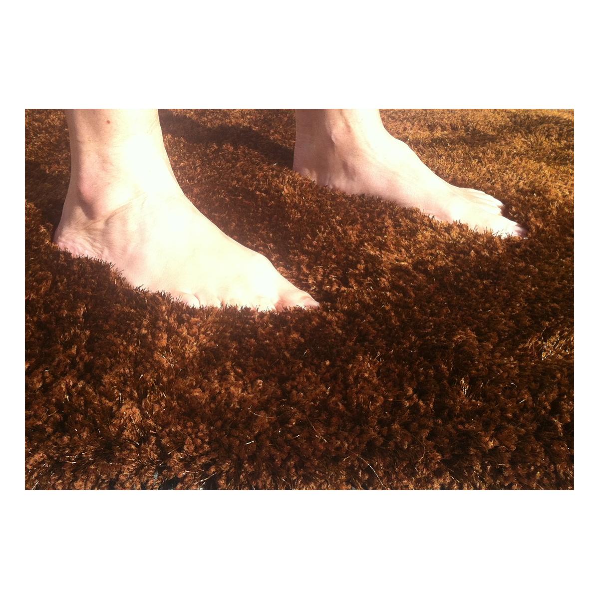 Tapis shaggy fait main motif uni PRESTIGE — vue 6