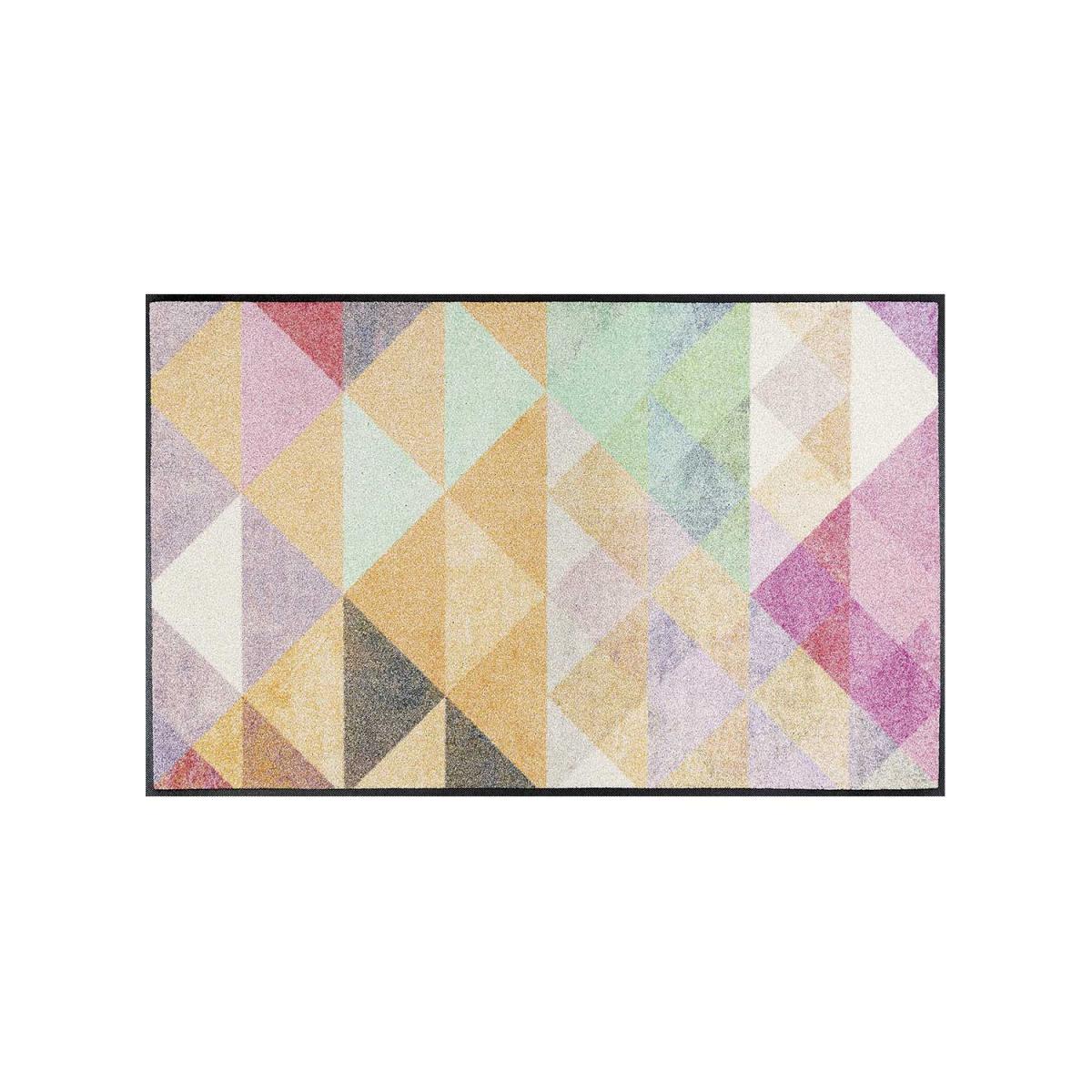 Tapis salon et chambre tissé motif pastel SANORA — vue 4