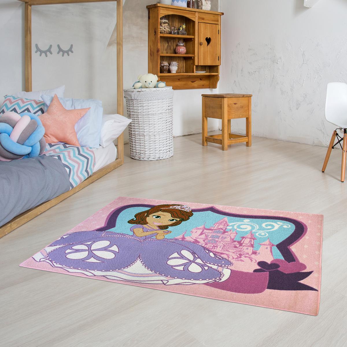 Tapis enfant tissé motif princesse SOFIA C — vue 5