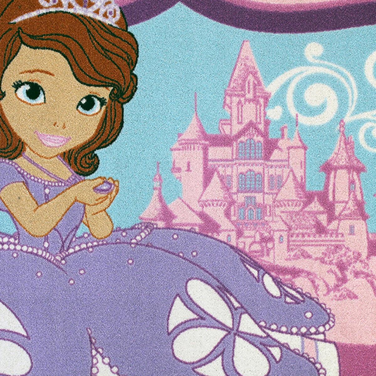 Tapis enfant tissé motif princesse SOFIA C — vue 4
