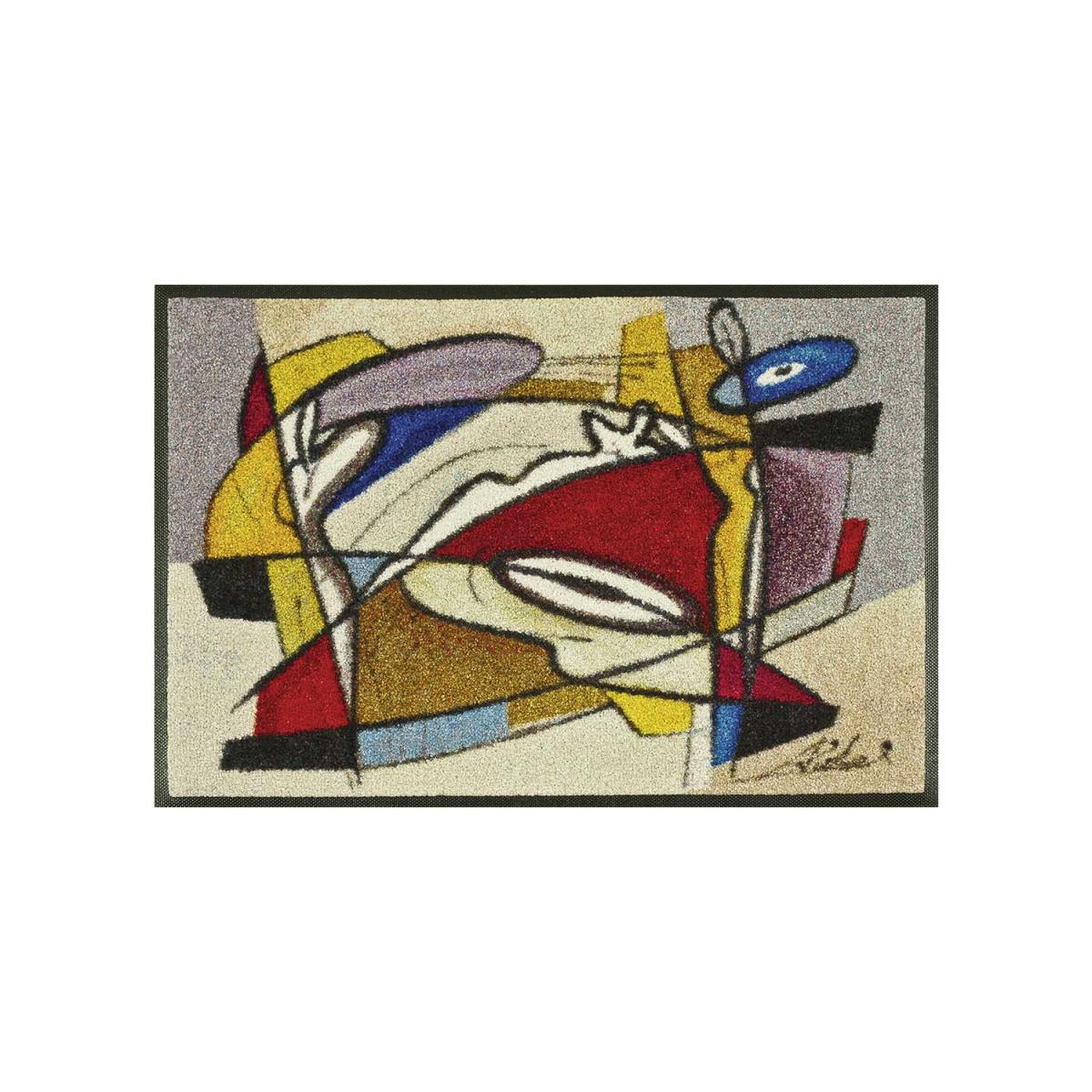 Paillasson tissé motif abstrait STEADY