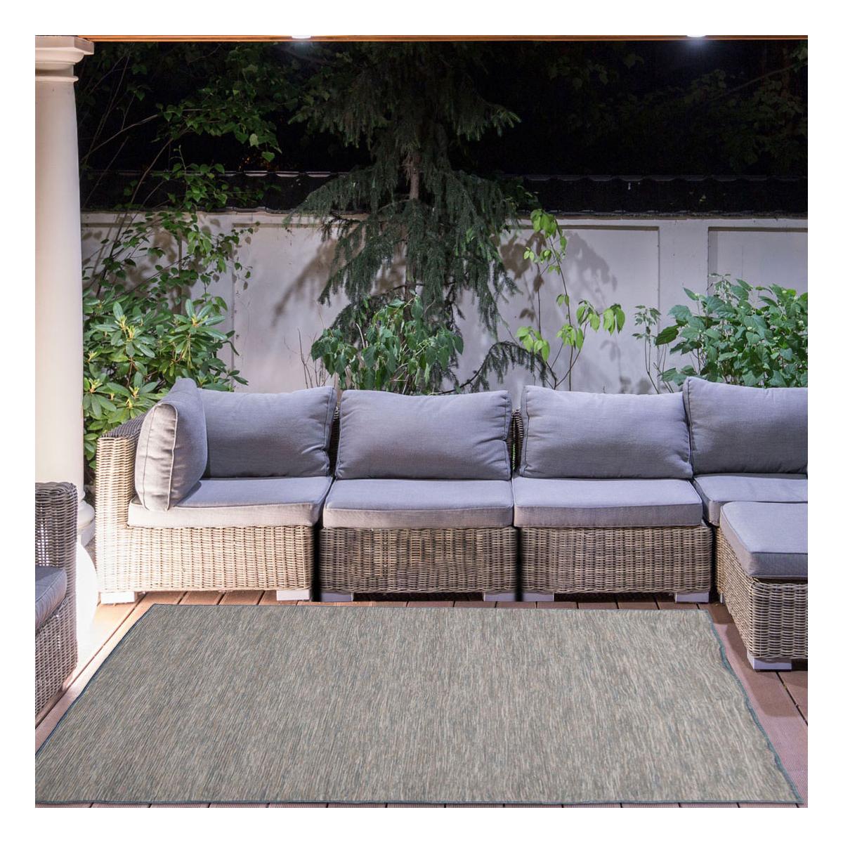Tapis extérieur tissé kilim rectangle SUNDANCE — vue 3