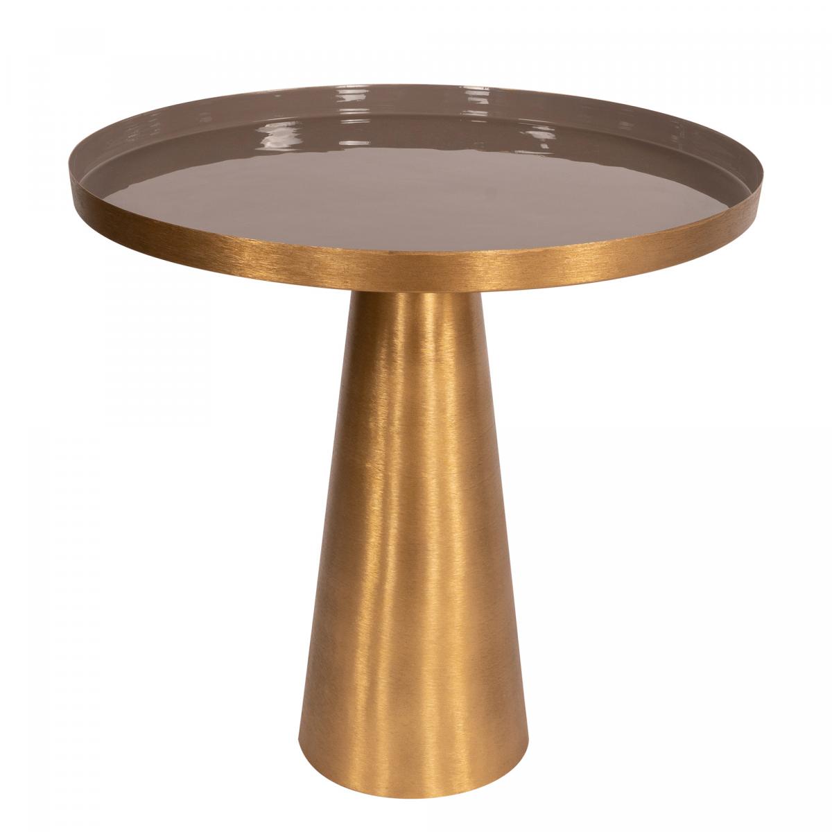 Table basse fait main en fer motif contemporain EBI