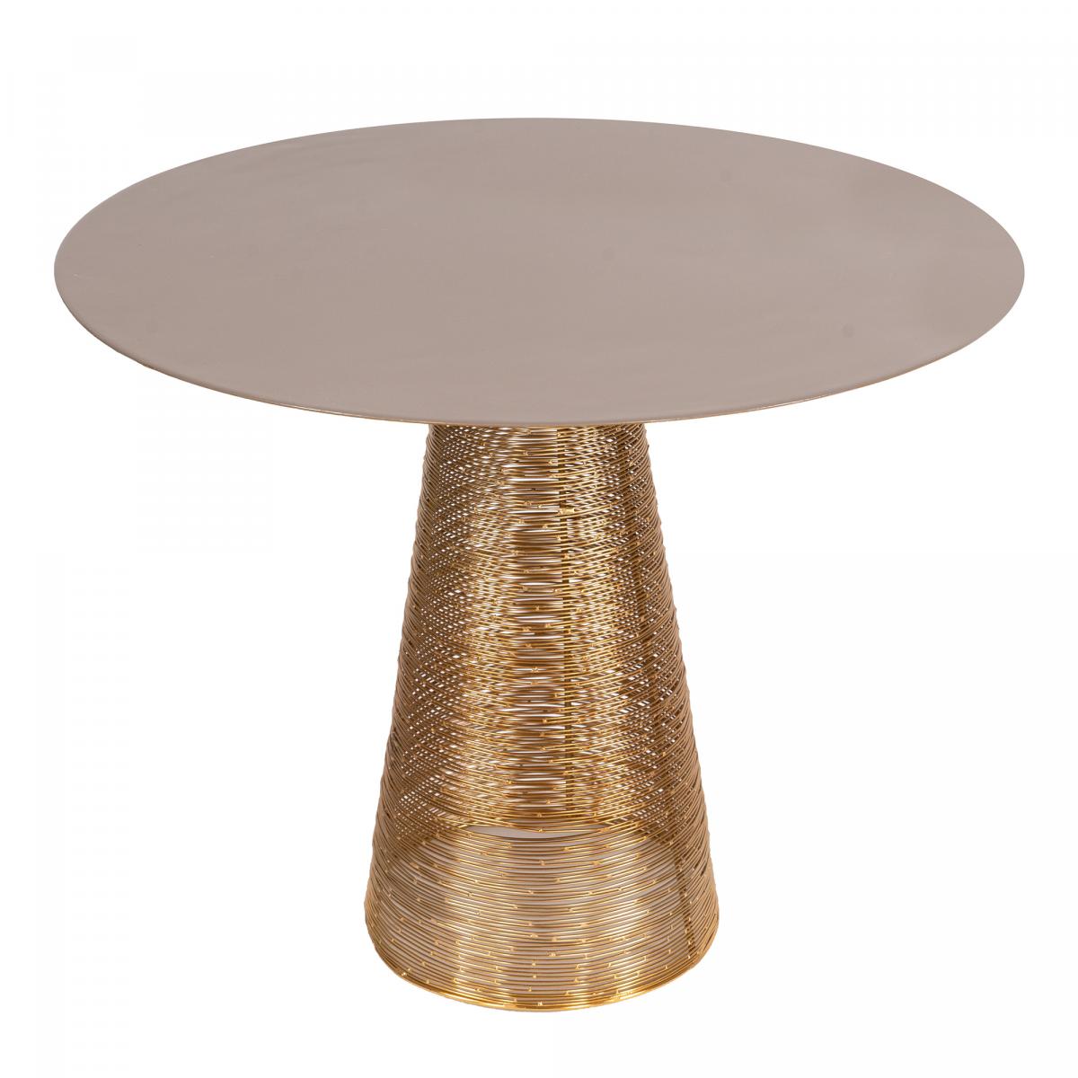 Table basse fait main en fer motif contemporain EBU