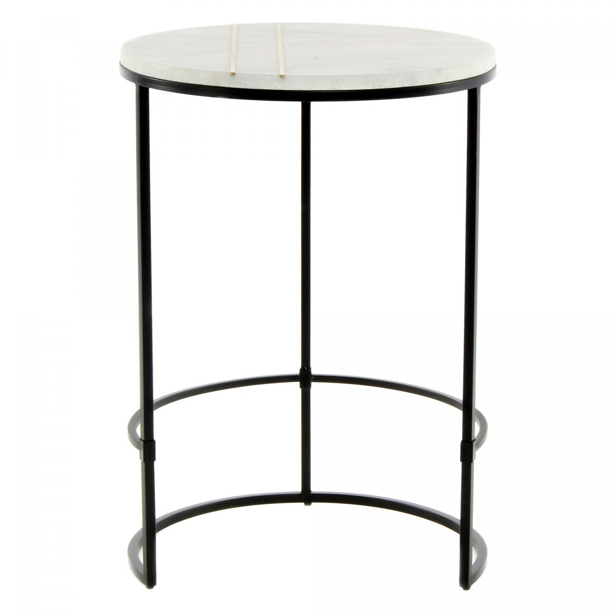 Table basse semi artisanal en marbre EKE